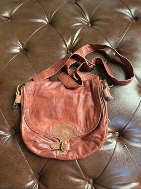 Liebeskind Rust-Colored Leather Crossbody Bag